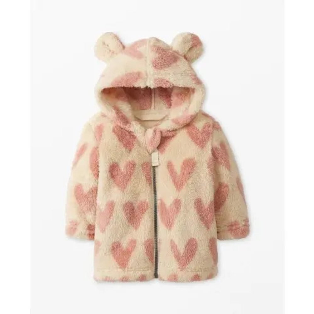 Baby Bear Jacket In Recycled Marshmallow 3T New